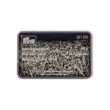 PRYM Spelden ijzer 0,65x16mm zilver kleur 50g 021215