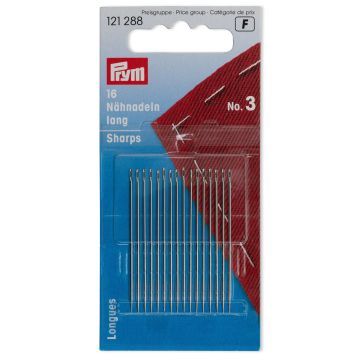 PRYM Naainaalden lang staal 3 0,90x44 mm zilverkleurig 121288