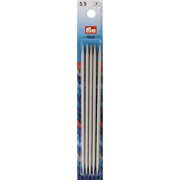 PRYM Kousenbreinaalden ALU 3,50/15 grijs 191364