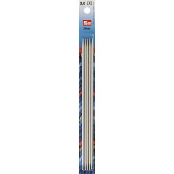PRYM Kousenbreinaalden ALU 3,00/20 grijs 191490