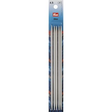 PRYM Kousenbreinaalden ALU 4,50/20 grijs 191493