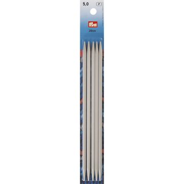 PRYM Kousenbreinaalden ALU 5,00/20 grijs 191494