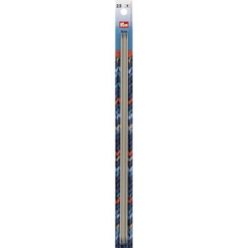 PRYM Kousenbreinaalden ALU 2,50/30 grijs 191556