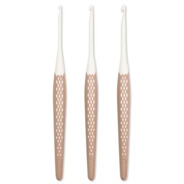 PRYM Wolhaaknaalden Ergonomisch set taupe 3,4,5mm 218595