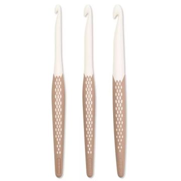Wolhaaknaalden ergo. set taupe 6,8,10mm