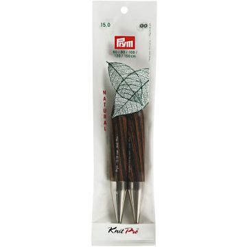Breinaaldenpunten lang NATURAL bont 12,8 cm 15,00 mm 2 st.