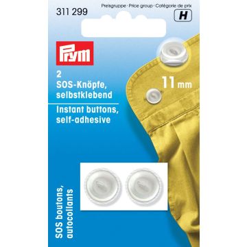 SOS-knopen 11 mm zelfklevend 2 st.