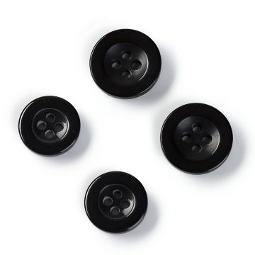 PRYM Knopen voor pantalons 15+17 mm zwart 311315