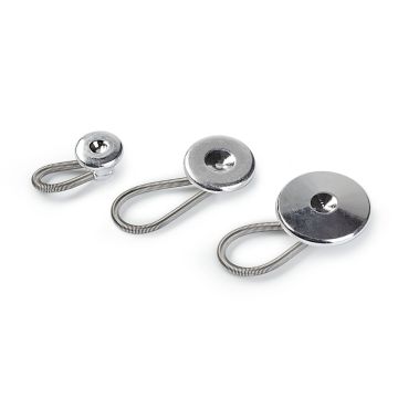 PRYM Flexi-knopen met lus 10/15/19mm zilverkleurig 311540
