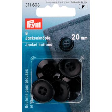 PRYM Knopen voor jacks 20 mm donkerblauw 311603