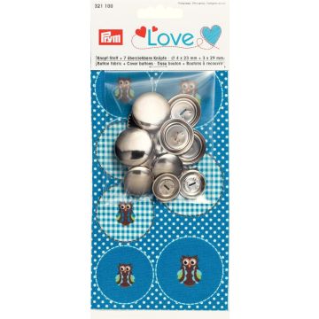 Prym Love Knopenstof Uil +7 knopen 1 set