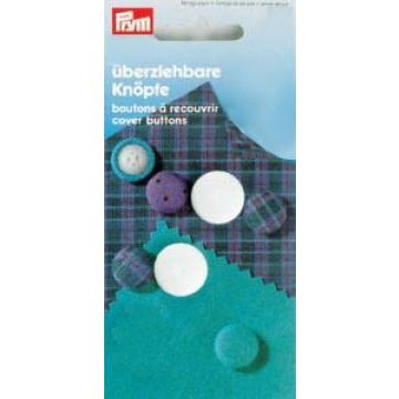Stofknopen kunststof 19 mm wit 100 st. 100 st.