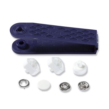 PRYM Drukknopen Jersey MS 12 mm wit. 390171