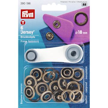 PRYM Drukknopen Jersey MS 18 mm oudmess. 390196