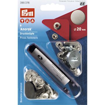 PRYM Drukknopen vlak MS 20 mm oudijzer 390376