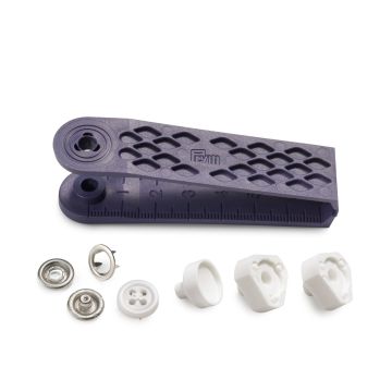 PRYM drukknopen Jersey knoop VA 12mm wit 390610