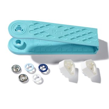 PRYM PRYM Love drukknopen Jersey Col MS 8mm lichtblauw/blauw/wit 390702