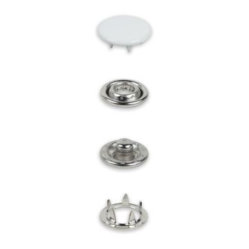 PRYM Drukknopen Jersey 12mm wit 20 stuks 390770