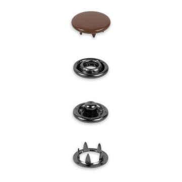 PRYM Drukknopen Jersey 12mm donk.bruin 20 stuks 390780