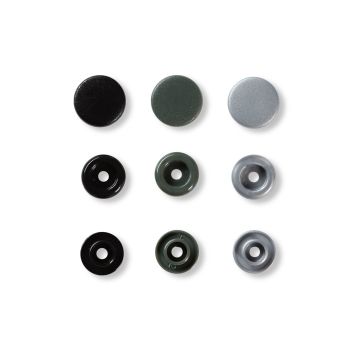 PRYM Love ColorSnaps drukknopen grijs 12mm 393003