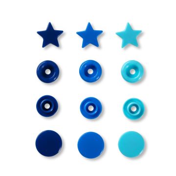 PRYM Love ColorSnaps Ster blauw/turk/inkt 393060