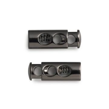 PRYM Koordstopper 2 gaatjes geschutbrons 416664