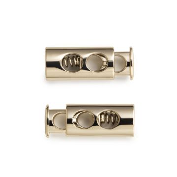 PRYM Koordstopper 2 gaatjes new gold 416665