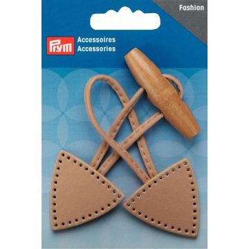 PRYM Sluiting voor duffelcoat 15 x 5 cm beige 417712