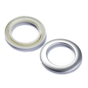 PRYM Gordijnogen 'Click' 40mm zilverkleur mat 526600