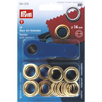 PRYM Ringen met schijven MS 14mm goudkleur 541373