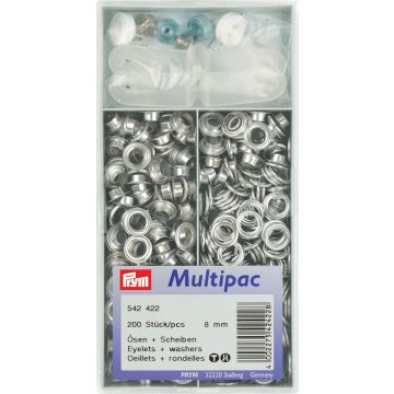 PRYM Ringen met schijven MS 8,0 mm zilverkleurig 542422