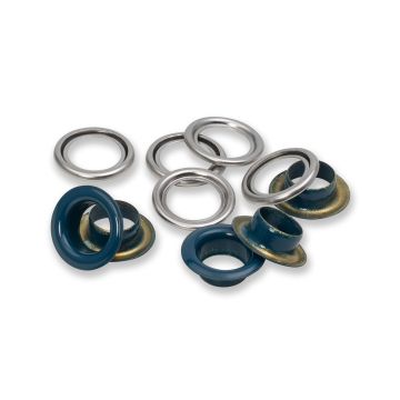 PRYM Ringen met schijven 11mm marine 20 stuks 542543