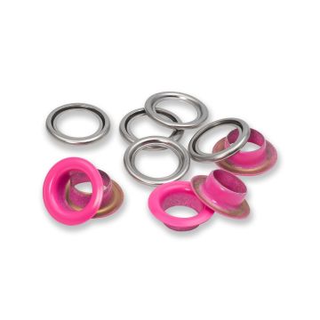 PRYM Ringen met schijven 11mm fuchsia 20 stuks 542549
