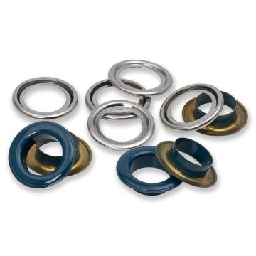 PRYM Ringen met schijven 14mm marine 15 stuks 542563