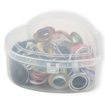 PRYM Ringen met schijven 14mm mix doos 44st 542622