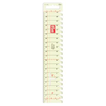 PRYM Strijkhandmeetlat transparant 611492