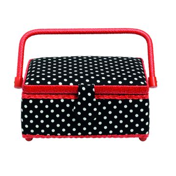 PRYM Naaimand Polka Dots zwart/wit S 612244