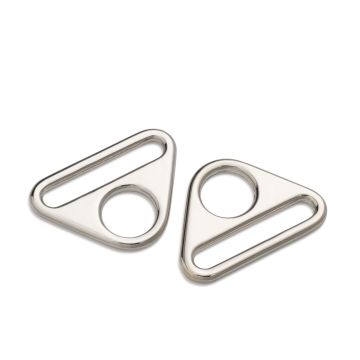 PRYM Driehoek-ring met gleuf 30mm zilverkleurig 615835