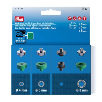 PRYM Gereedschapset ringen schijven 4+5+8mm 673131