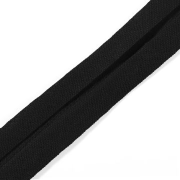 PRYM Biaisband Katoen 40/20 mm zwart 903200