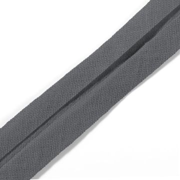 PRYM Biaisband Katoen 40/20 mm grijs 903302