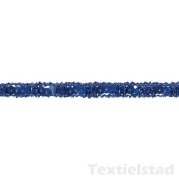 Paillettenboord 10 mm royal blauw