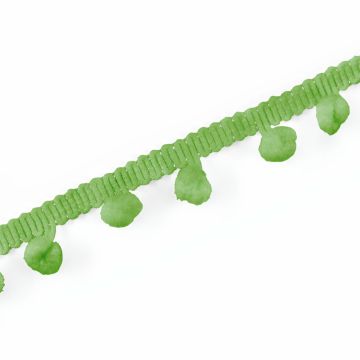 Boord met pompons 20 mm groen 2 m
