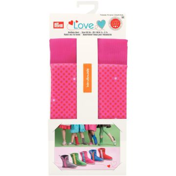 Prym Love Stoffenmix voor boots geel/fuchsia 1 set