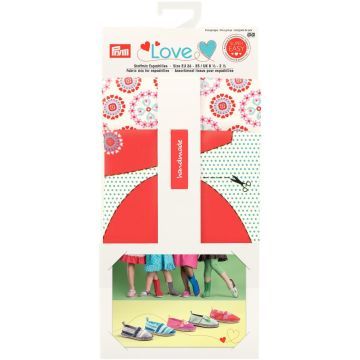 Prym Love Stoffenmix voor espadrilles rood 1 set