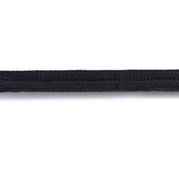 PRYM Knoopsgatenelastiek Velours 15 mm zwart 956005