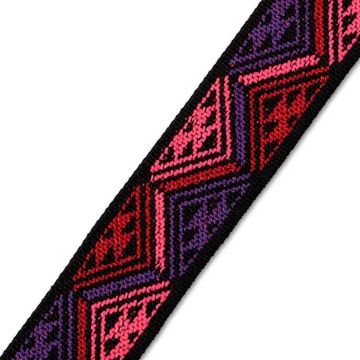 Elastiek Color 25 mm driehoek fuchsia p.m.