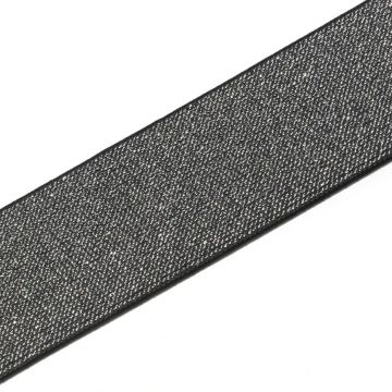 Elastiek Color 50 mm zwart/zilver p.m.