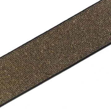Elastiek Color 50 mm zwart~goud