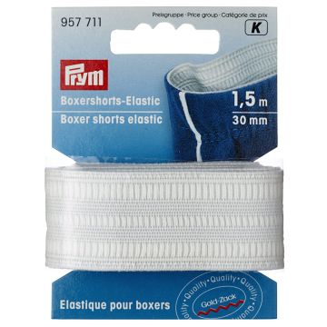 PRYM Boxershortelastiek 30 mm gebroken wit 957711